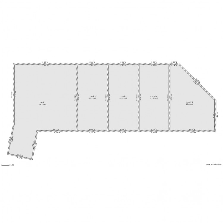 bat loc or - Implantation du Batiment simple. Plan de 0 pièce et 0 m2