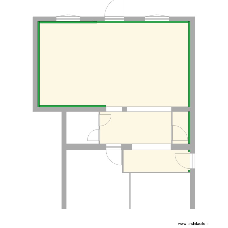 Maison APRES. Plan de 5 pièces et 51 m2