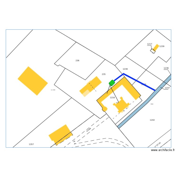 la Linde. Plan de 0 pièce et 0 m2