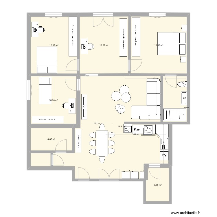 PL 8 projet V3. Plan de 0 pièce et 0 m2