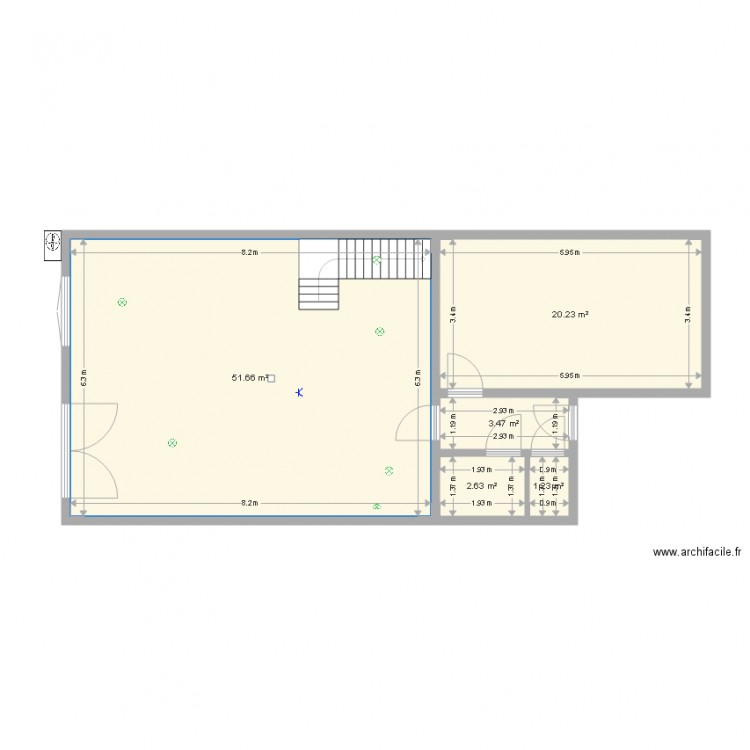 Maison rez de chaussée électricité. Plan de 0 pièce et 0 m2