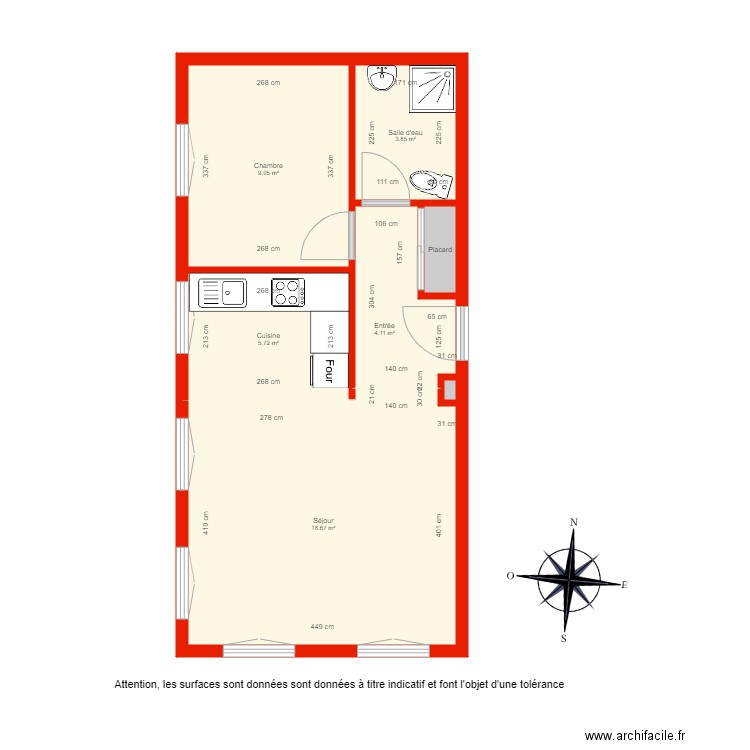 BI 3708 côté. Plan de 0 pièce et 0 m2