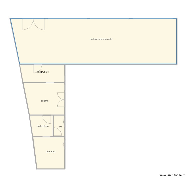 mercier am 1183. Plan de 6 pièces et 106 m2