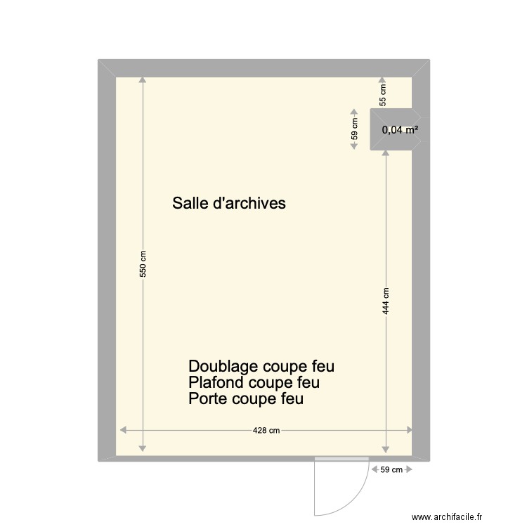 Archives Via Juris. Plan de 2 pièces et 24 m2