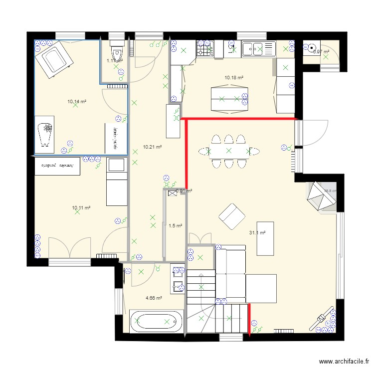 Projet P Etat projet 3. Plan de 0 pièce et 0 m2