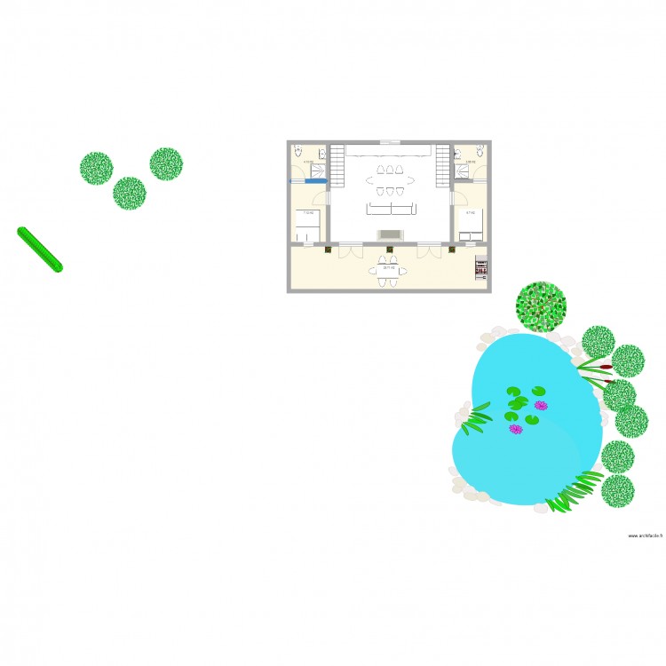 maison. Plan de 0 pièce et 0 m2