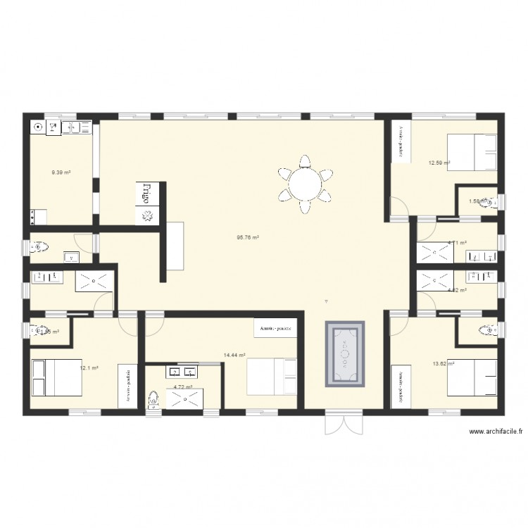 MAISON DE VACANCES. Plan de 0 pièce et 0 m2