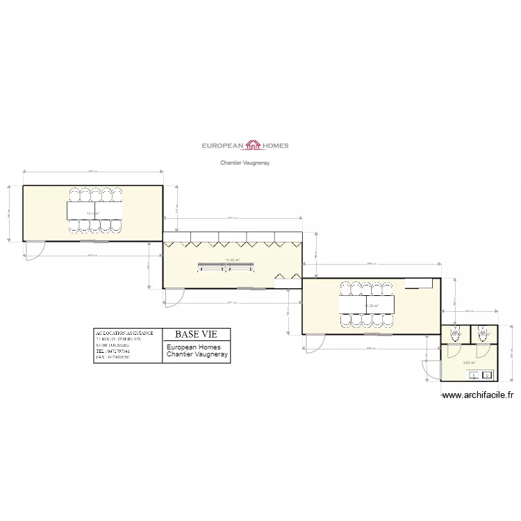 EUROPEAN HOMES VAUGNERAY. Plan de 