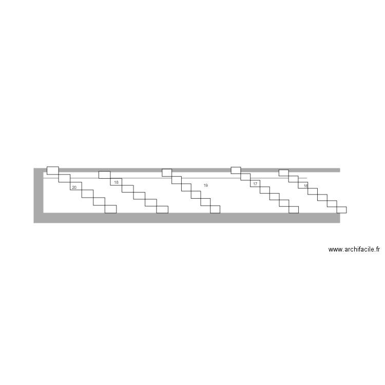 escalier piscine. Plan de 0 pièce et 0 m2