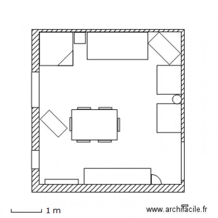 Plan salle à manger Petit Mexico avant modif 23 Déc 2011. Plan de 0 pièce et 0 m2