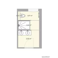 Salle de bain 210 x 360 - Projet 1