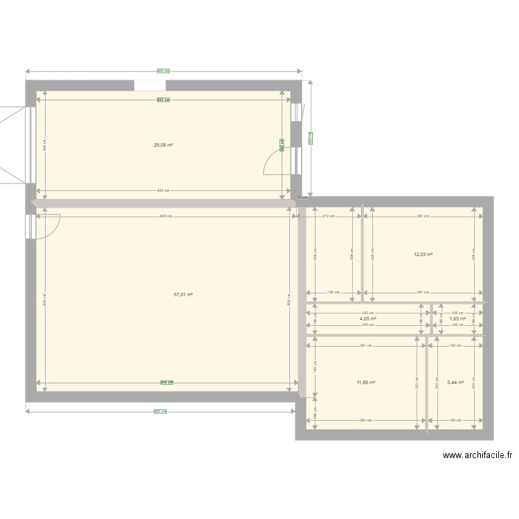 Plan maison ok. Plan de 7 pièces et 122 m2