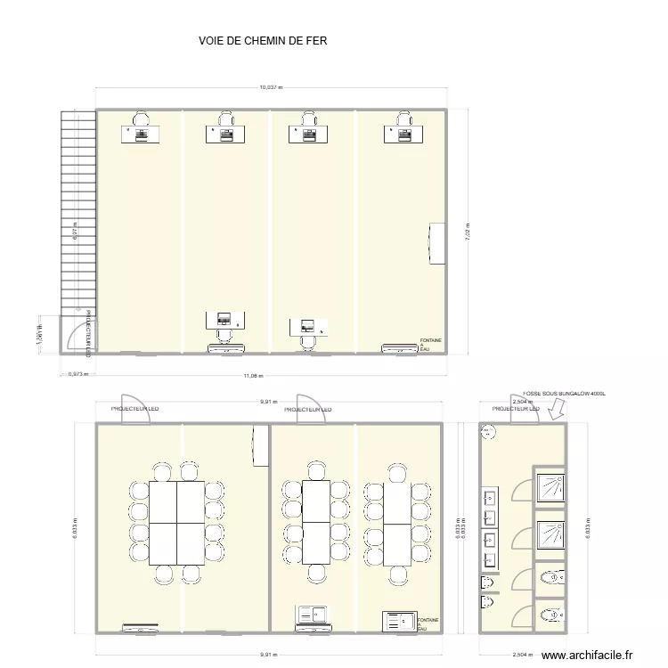 EIFFAGE CHANTIER RIVE DE GIER. Plan de 13 et 139 m² EIFFAGE CHANTIER RIVE DE GIER. Plan de 13 et 139 m²