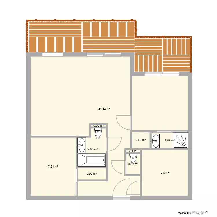 LES SAISIES. Plan de 10 et 54 m² LES SAISIES. Plan de 10 et 54 m²