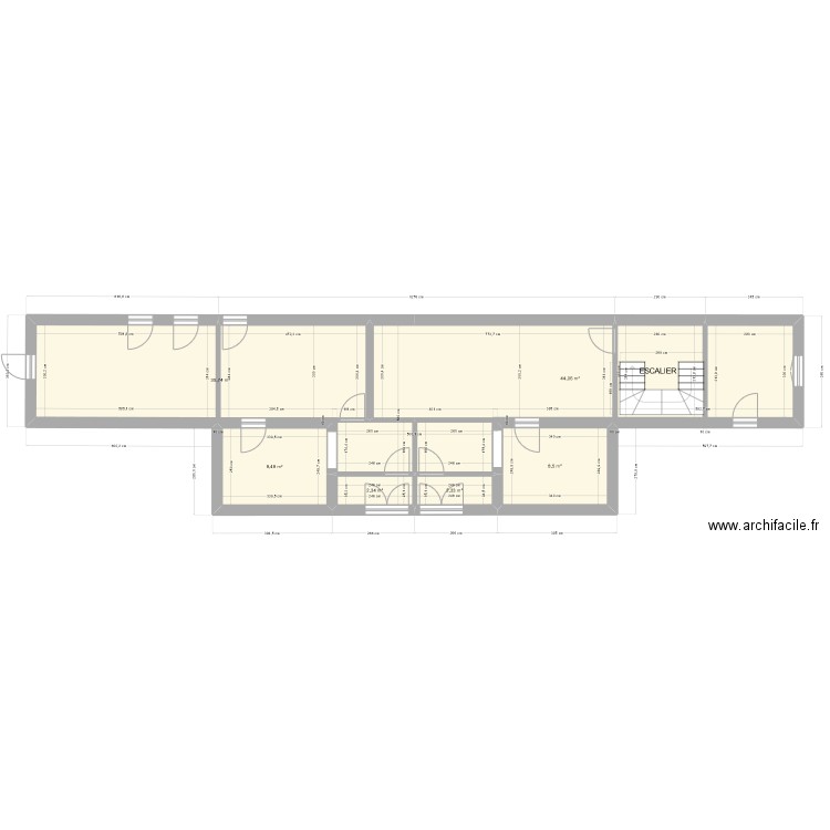 SALLE OMNISPORT. Plan de 13 pièces et 279 m2