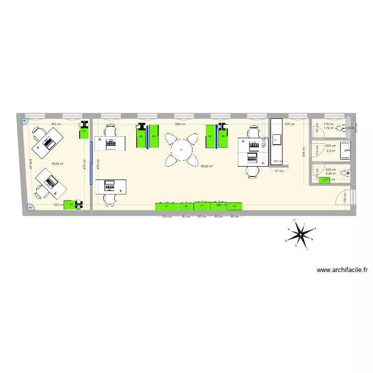 95 St antoine. Plan de 