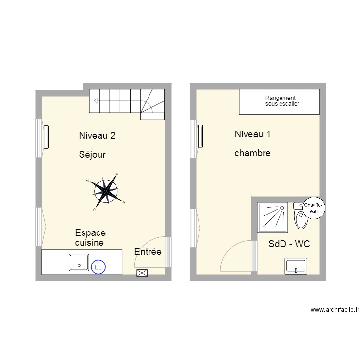 Montlouis A 2et1. Plan de 0 pièce et 0 m2