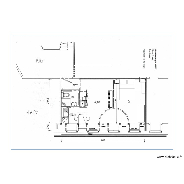 Mon appart. Plan de 0 pièce et 0 m2