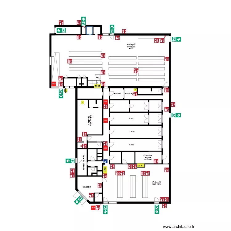 QUAI SUD sortie atelier. Plan de 