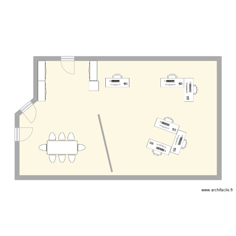 bureau pam 3. Plan de 0 pièce et 0 m2