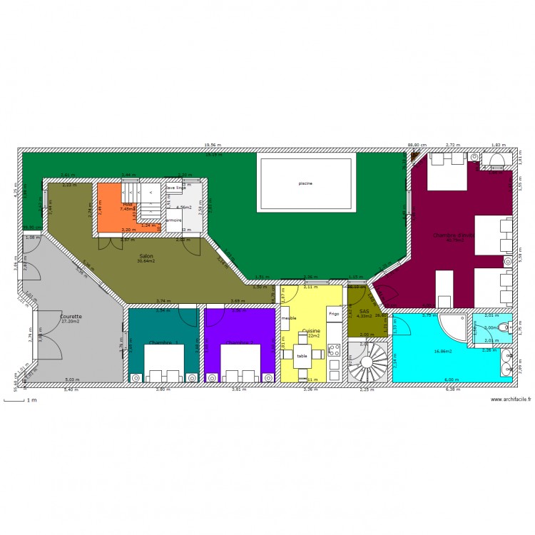 Ma villa du Bled  1 er Etage. Plan de 0 pièce et 0 m2