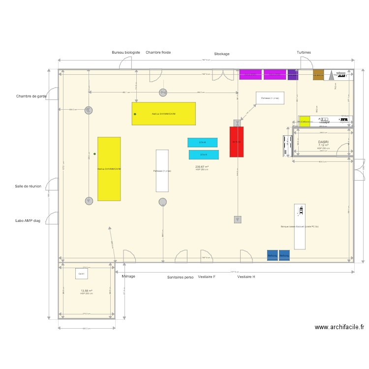 Plateau technique V2. Plan de 0 pièce et 0 m2