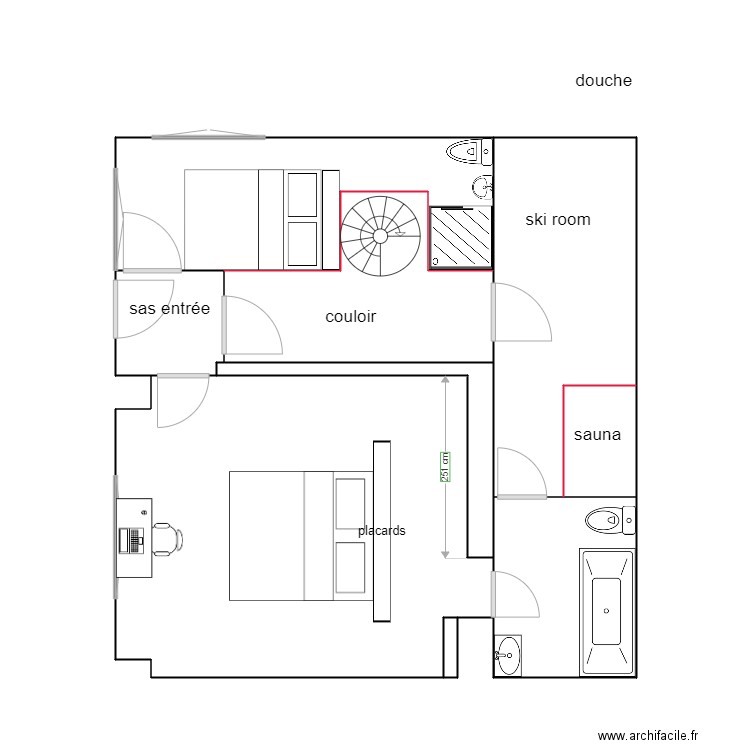 dahu mois 1. Plan de 0 pièce et 0 m2