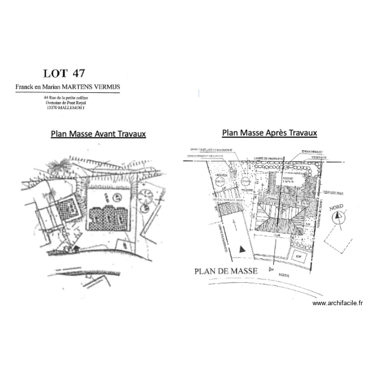 Martens DP11 plan masse avant après. Plan de Martens DP11 plan masse avant après. Plan de