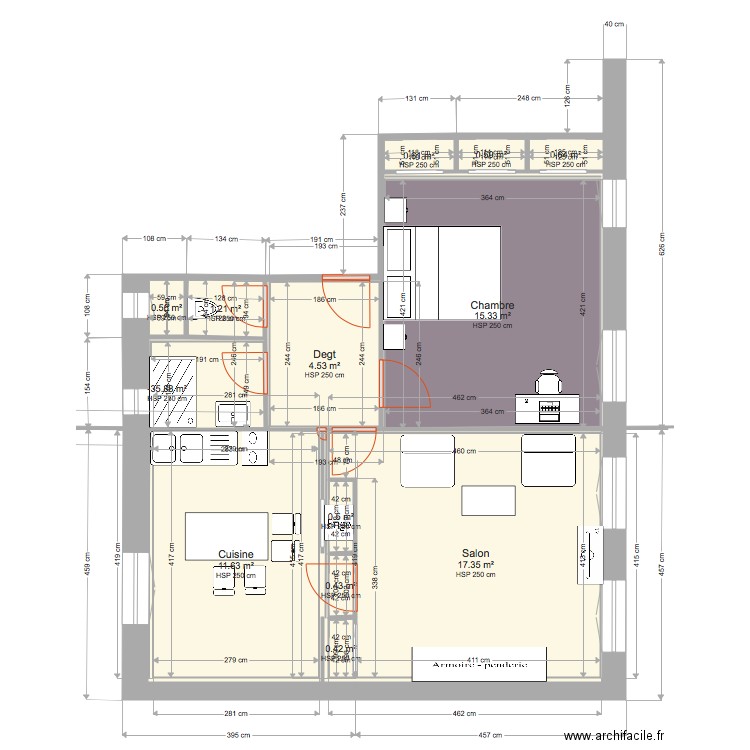 PLAN APPARTEMENT. Plan de 0 pièce et 0 m2