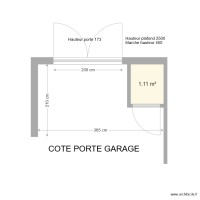 Porte garage cenon