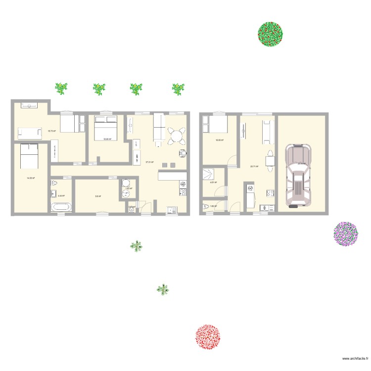 maison anan bis. Plan de 0 pièce et 0 m2
