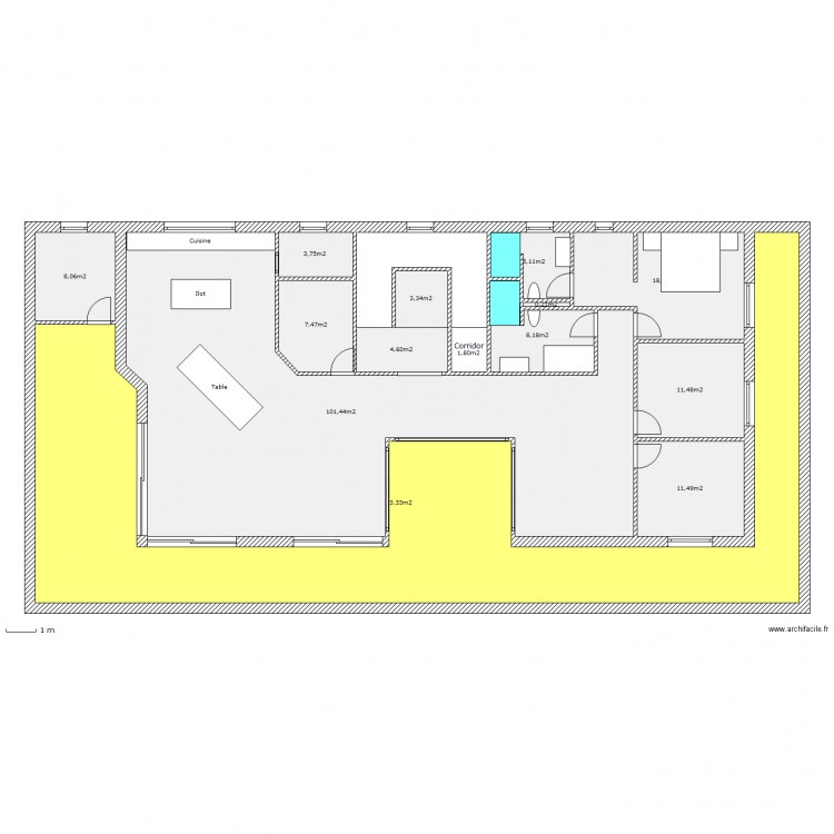 Loveresse attique II. Plan de 0 pièce et 0 m2