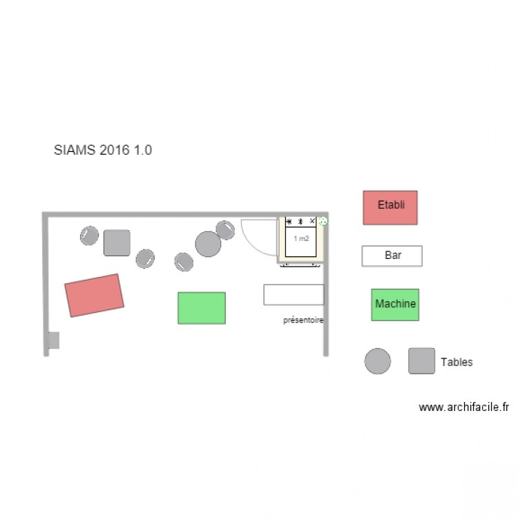 Plan Stand Salon . Plan de 0 pièce et 0 m2