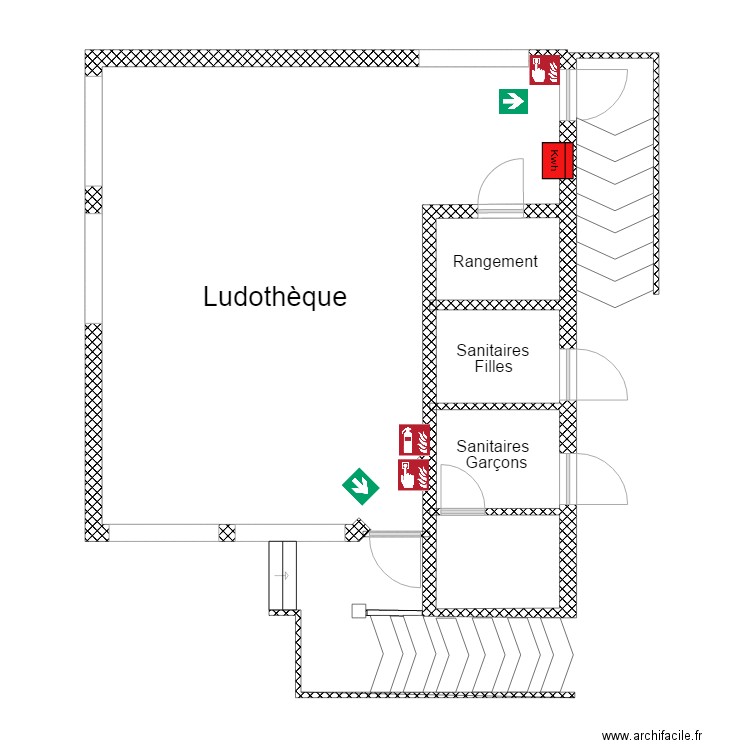 Garderie ludothéque. Plan de 0 pièce et 0 m2