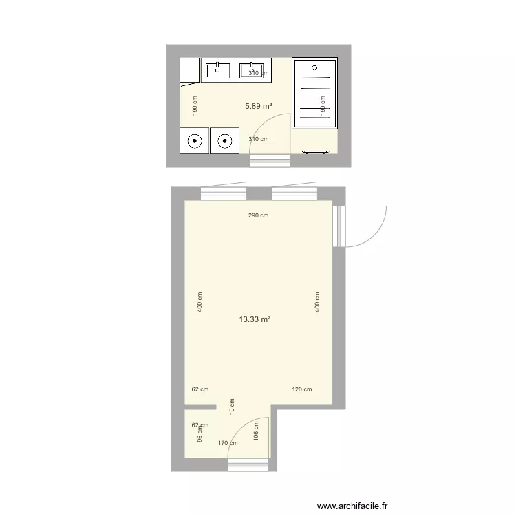 Appart Mamina. Plan de 