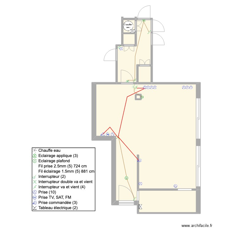 Plan technique électricité Ulrich. Plan de 0 pièce et 0 m2