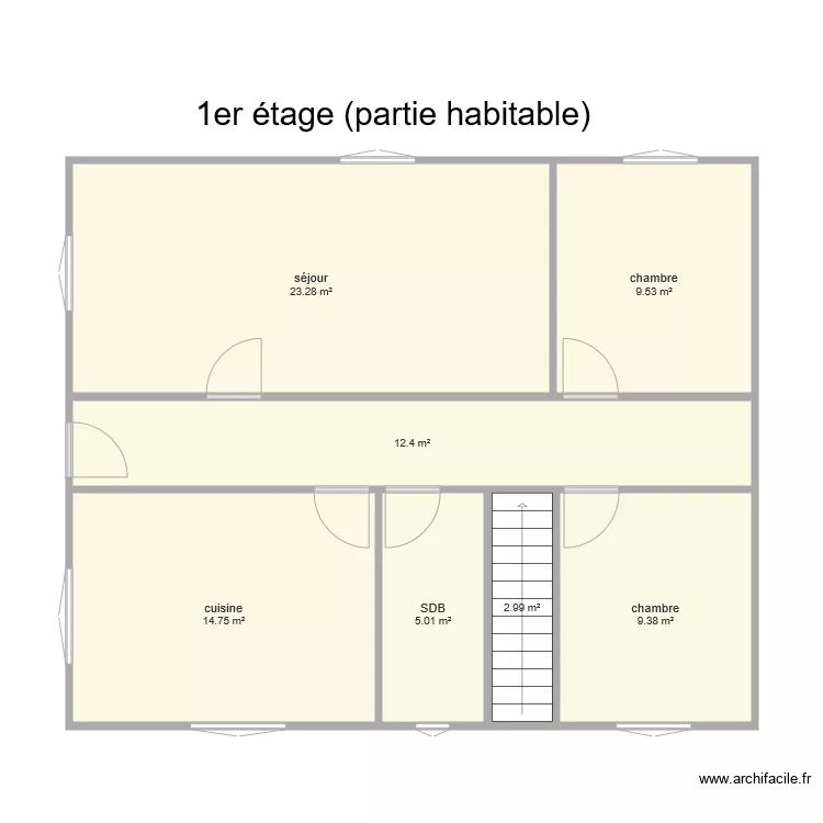 VERCHERE BOEN. Plan de 