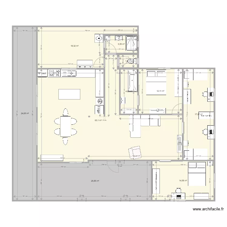 Maison2. Plan de 