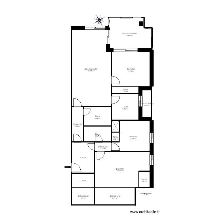 ED LA SOLANA BAIXOS 6 PORTA 5 ESCALDES. Plan de 0 pièce et 0 m2