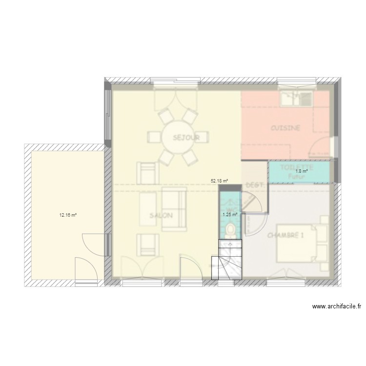 Maison B25 avec Cellier. Plan de 0 pièce et 0 m2