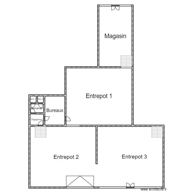 Ab food. Plan de 8 pièces et 485 m2