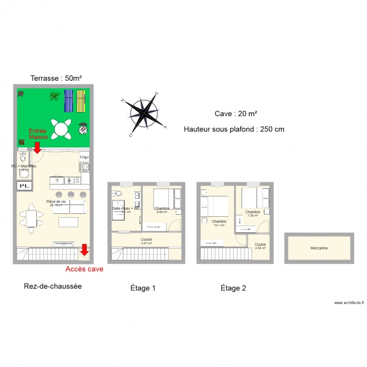 BOURDET. Plan de 0 pièce et 0 m2