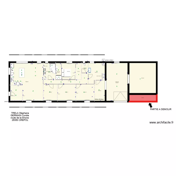 Maison electricit. Plan de 