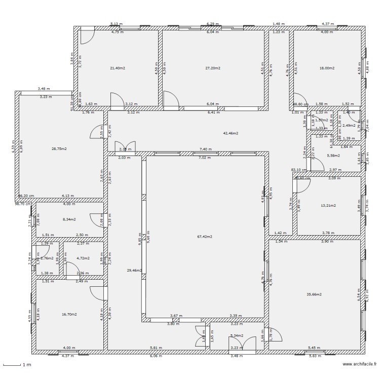 villa. Plan de 0 pièce et 0 m2