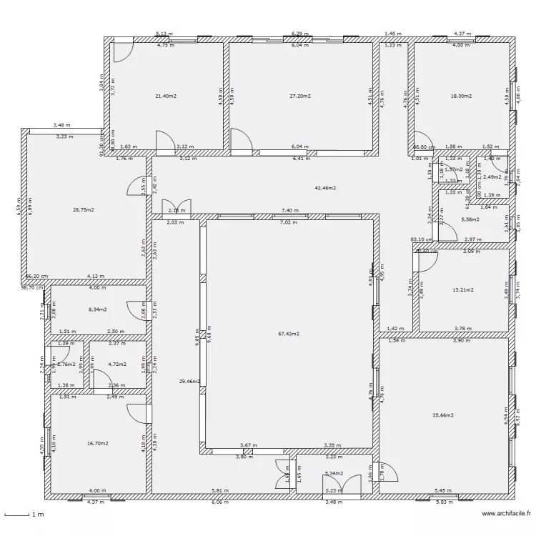 villa. Plan de villa. Plan de
