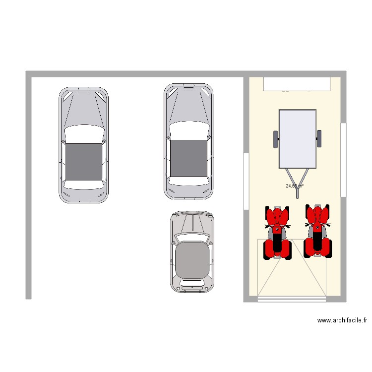 PLAN GARAGE. Plan de 1 pièce et 25 m2