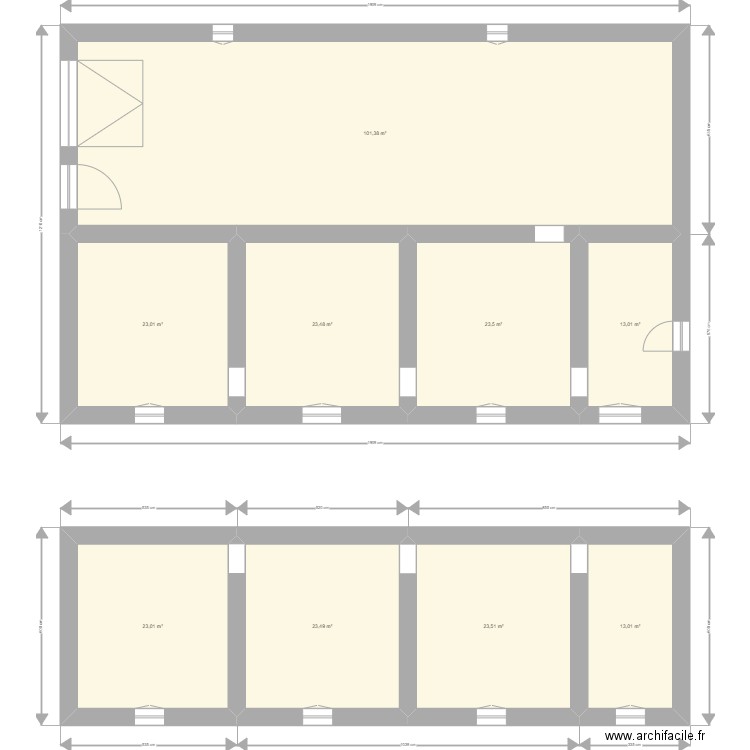 CLEYRAC vide. Plan de 9 pièces et 267 m2