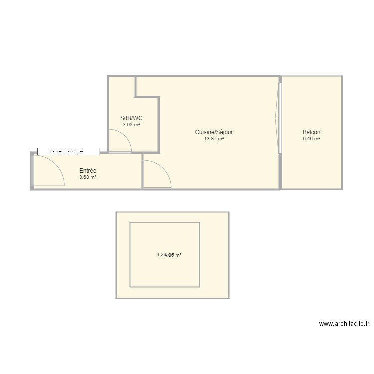 Cahors 46 Residence Alix. Plan de 0 pièce et 0 m2