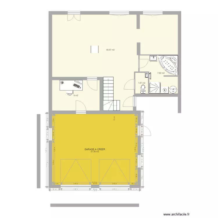 plan avec extension garage 290316. Plan de 