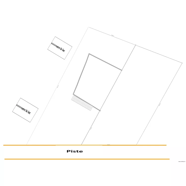 disposition des maisons. Plan de 